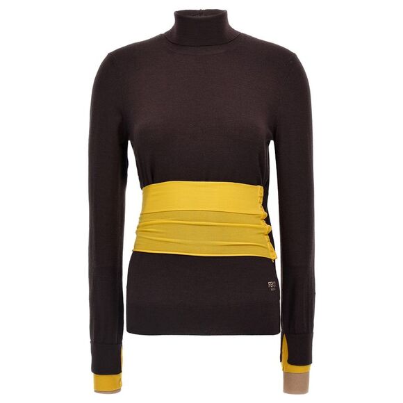 Fendi Women's Wool Turtleneck Sweater